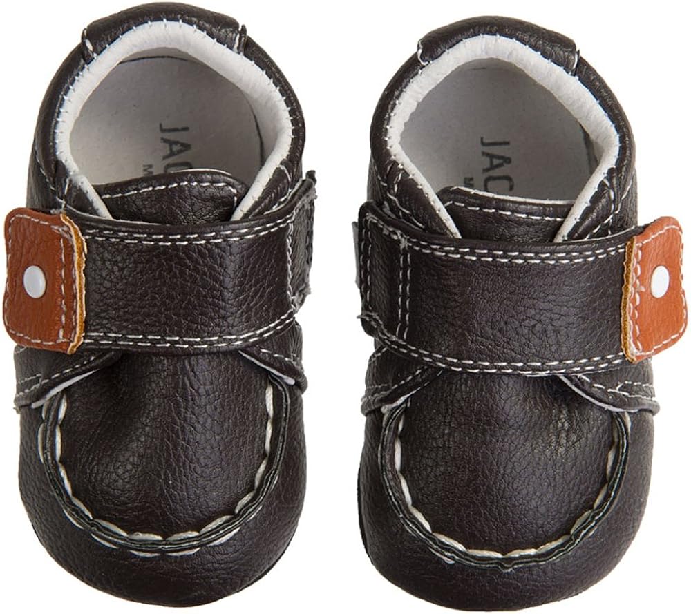 Jack & Lily my shoes toddler 1824m contrast snap, brown