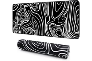 Gaming Mouse Pad, Giecy Large Mouse Pad for Desk, Desk Mat Extended Mousepad, with Non-Slip Rubber Base Desk Pad for Home Office Gaming (35.4"x15.7", Modern Art)