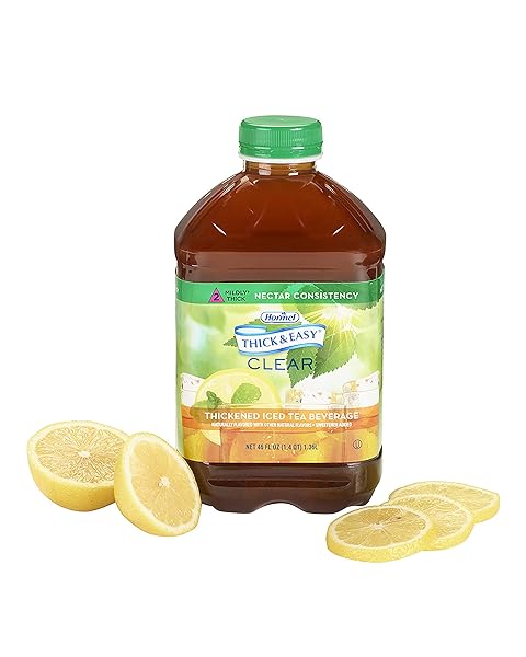 THICK & EASY CLEAR THICKENED ICED TEA, NECTAR CONSISTENCY, 46 OUNCE