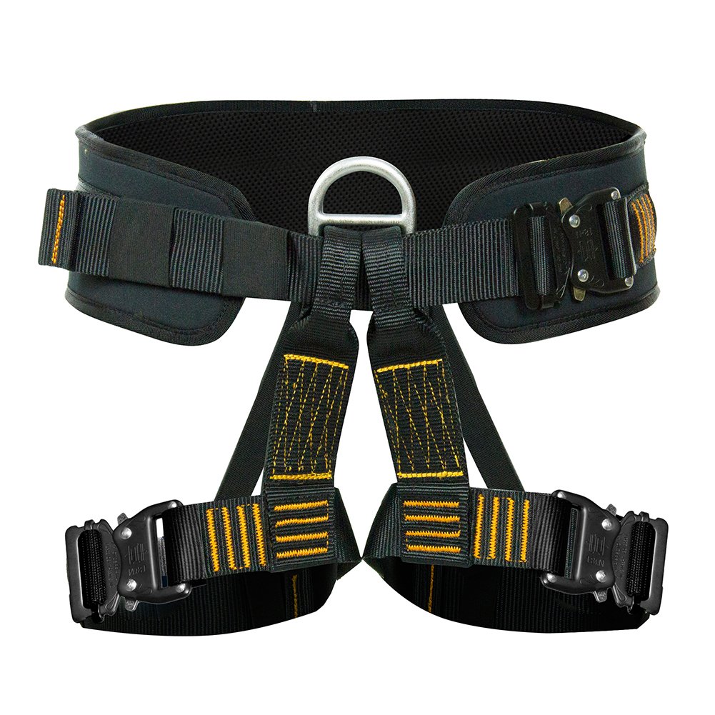 Fusion Climb Apollo III Military Tactical Padded Half Body Adjustable Zipline Harness 23kN L/XL Black