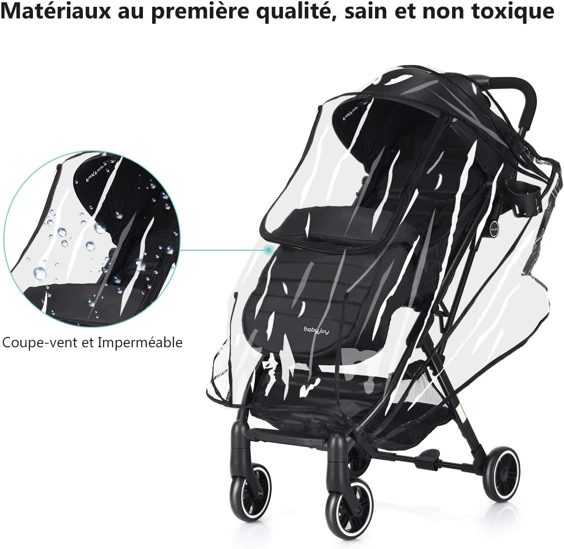 poussette canne reglable