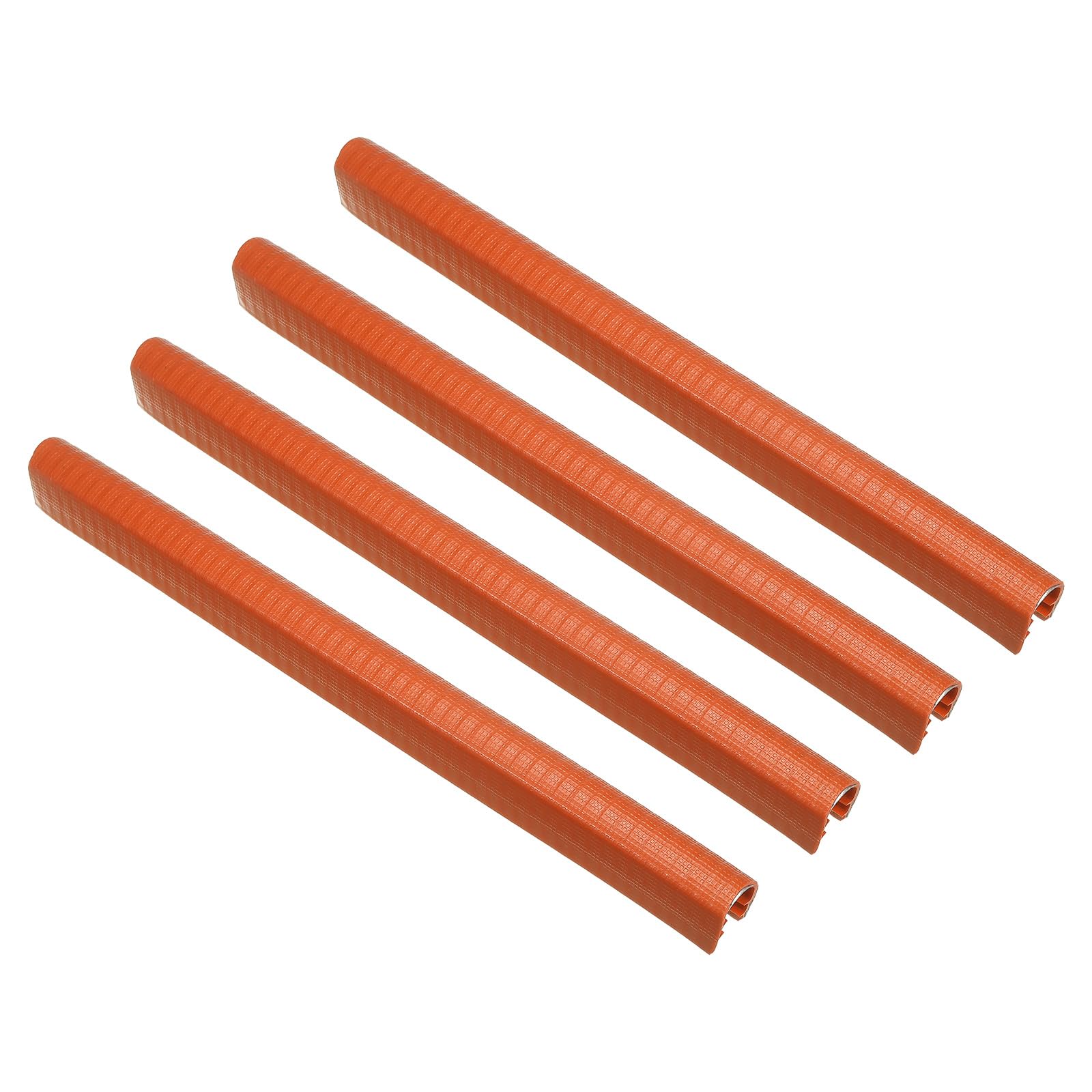 PATIKIL 11.8 Inch Skateboard Deck Guards Protector, 4 Pack Skate Deck Edge Protection Skateboard Protective Gear, Orange