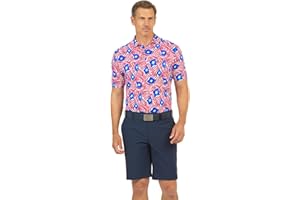 IBKUL Athleisure Wear Sun Protective UPF 50+ Icefil Cooling Rylee Print Short Sleeve Polo – 94193 (Modern Fit)