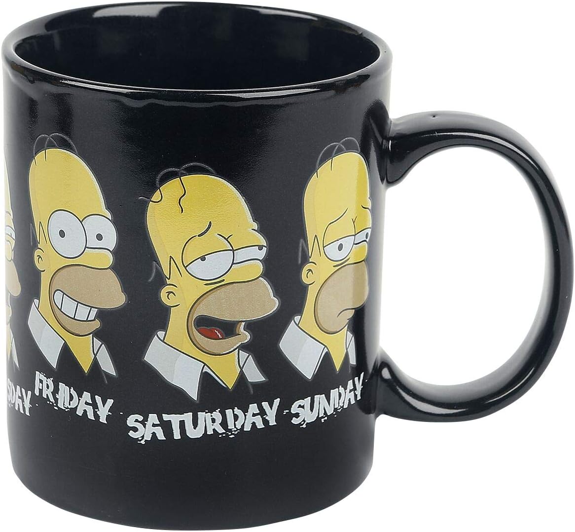 The Simpsons Homer's Week Cup Black
