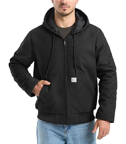 Amazon.com: HISEA Men's Sherpa Work Jacket, Winter Water Resistant