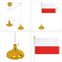 ZXvZYT Poland Flag Polish Desk Flag Small Mini