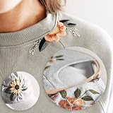 LAMXD 4Pcs Bamboo Embroidery Hoop Set with Gold Eye Needles 4 Sizes 5.1-7.87 in view 2