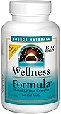 Source Naturals Wellness Formula Bio-Aligned Supplement Herbal Defense Complex Immune System Support & Immunity Booster Wholefood Multivitamin With Vitamins & Antioxidants - 240 Capsules