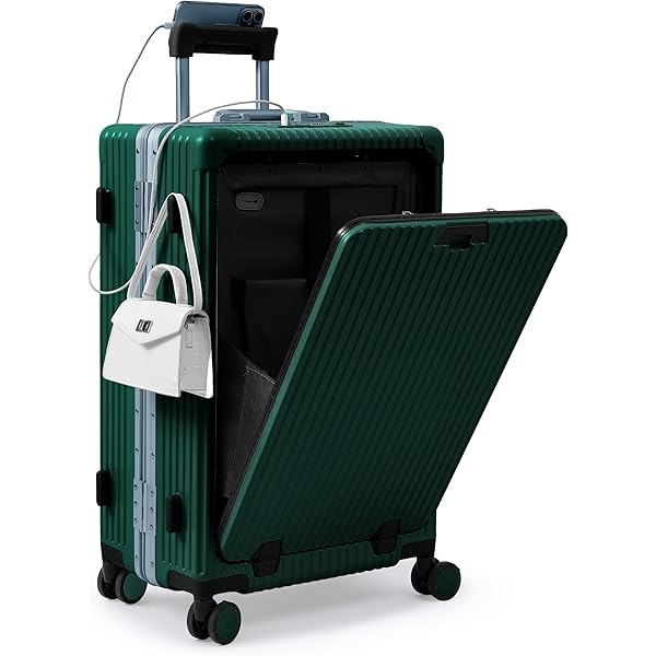 Amazon.com | Nobl Travel Zipperless Check In Suitcase - Aluminum