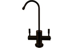 Westbrass Contemporary Two Handle Instant Hot/Cold Water Dispenser Faucet, Oil Rubbed Bronze, D2051-12
