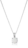 Amazon Essentials womens Sterling Silver Round Cut