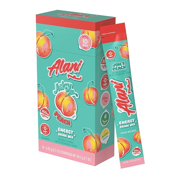 ALANI NU JUICY PEACH ENERGY STICKS | ENERGY...