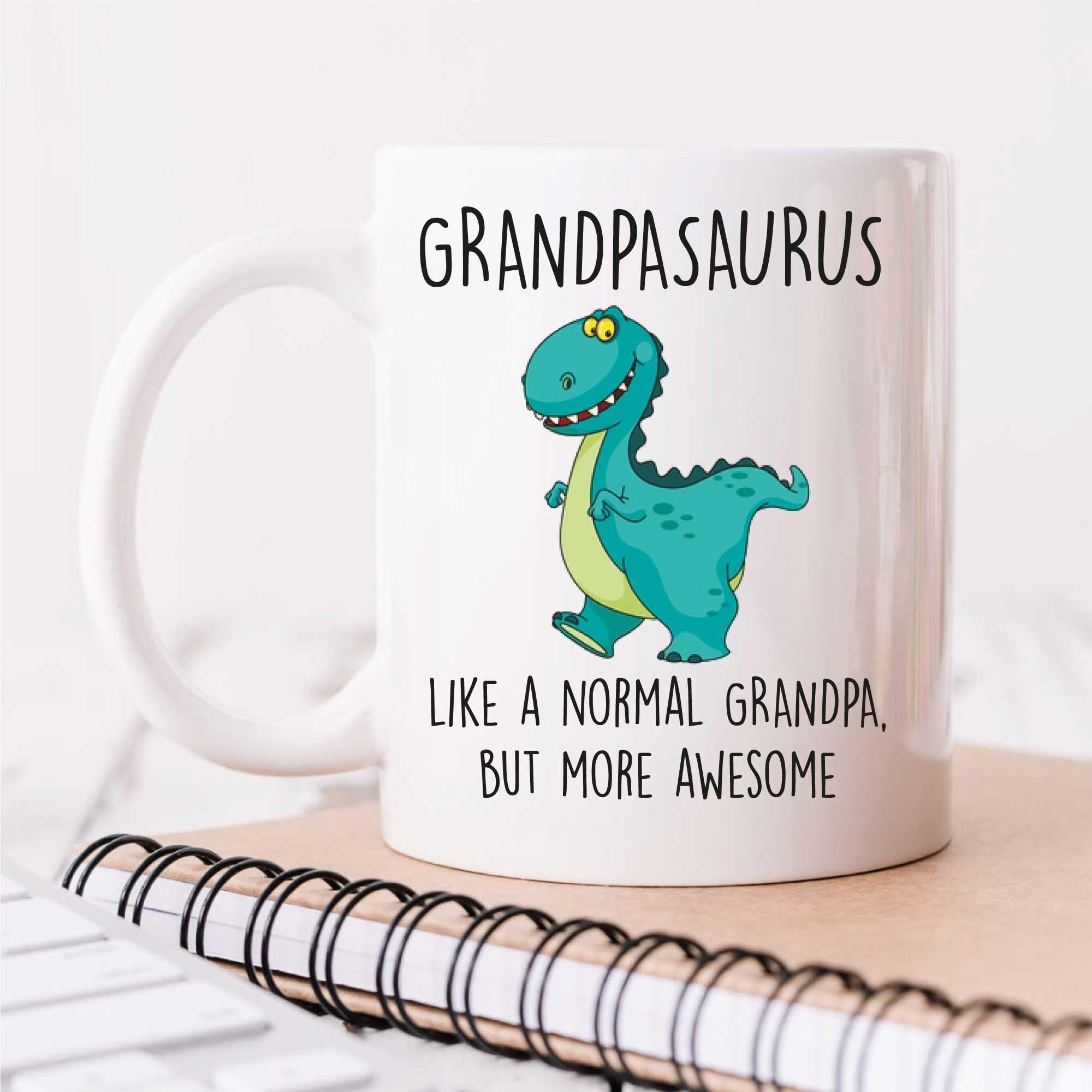 60 Second Makeover Limited Grandpasaurus Mug Grandpa Dinosaur Fathers Day Funny Mug Present Birthday Christmas