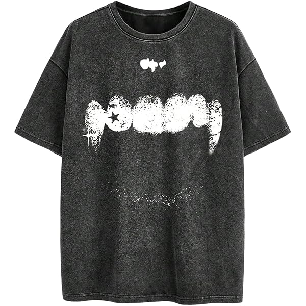 Y2K Tops Men's Shirts Summer Casual Tee Streetwear Top Tshirt (B,S