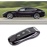 Amethyst Key Fob Cover Compatible with Porsche Key Shell Key Fob Shell Replacement Compatible with Porsche Cayenne Panamera 911 718 Macan Boxster Cayman (Amethyst, New Model)