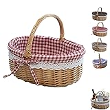 Wicker Woven Basket, Hand Woven Wicker Storage