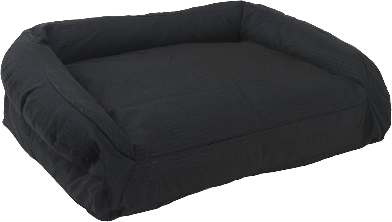 small black dog bed