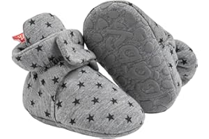 oelaio Newborn Infant Baby Girl Boy Cotton Booties Stay On Sock Slippers Soft Bedroom Shoes Non-Skid Ankle Boots Crib Shoes
