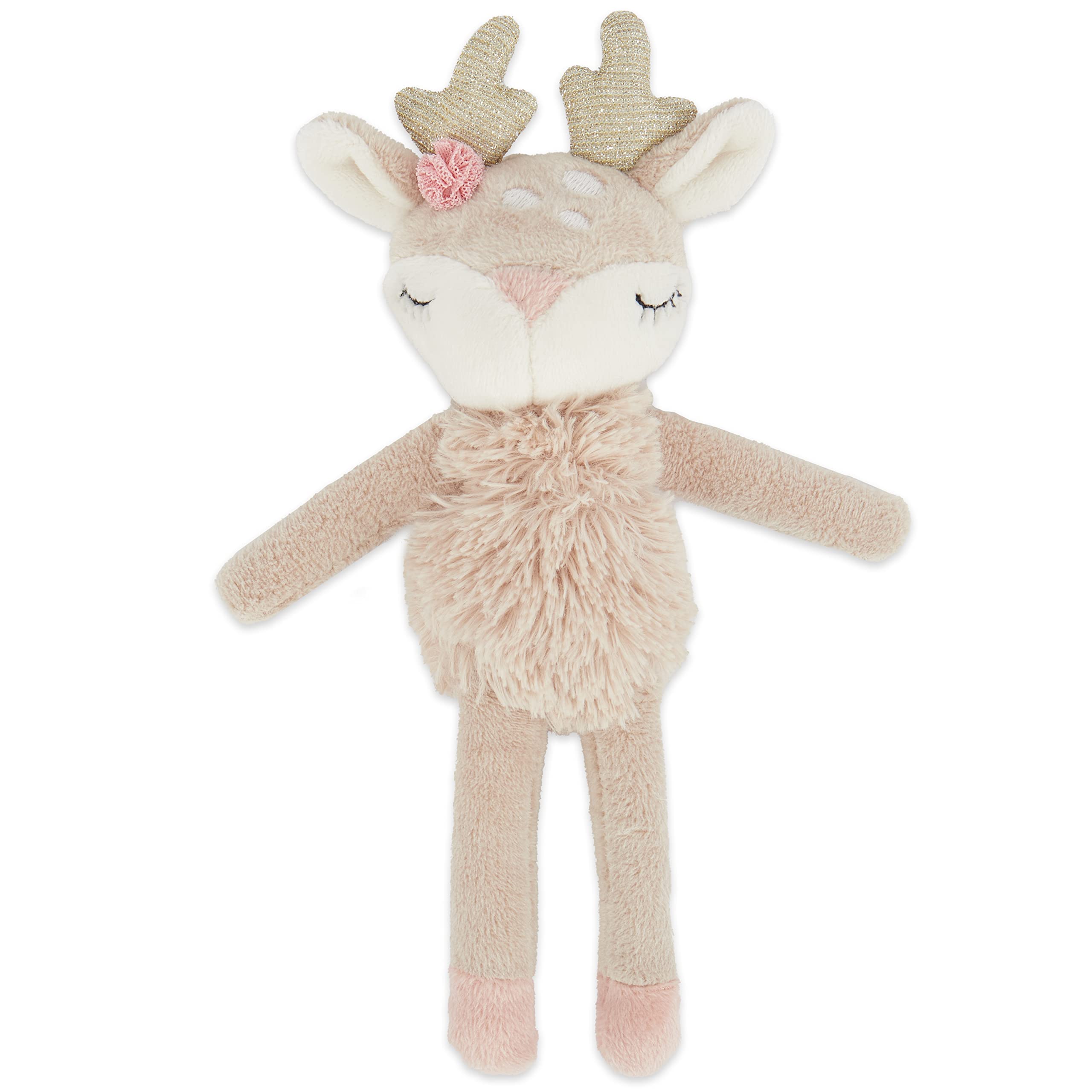 Bieco Plush Deer Toy with Rattle - Approx. 22 cm Cute Baby Cuddly Toy Reindeer Teddy
