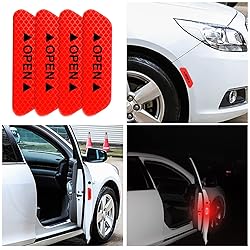 4PCS Car Door Open Warning Reflective