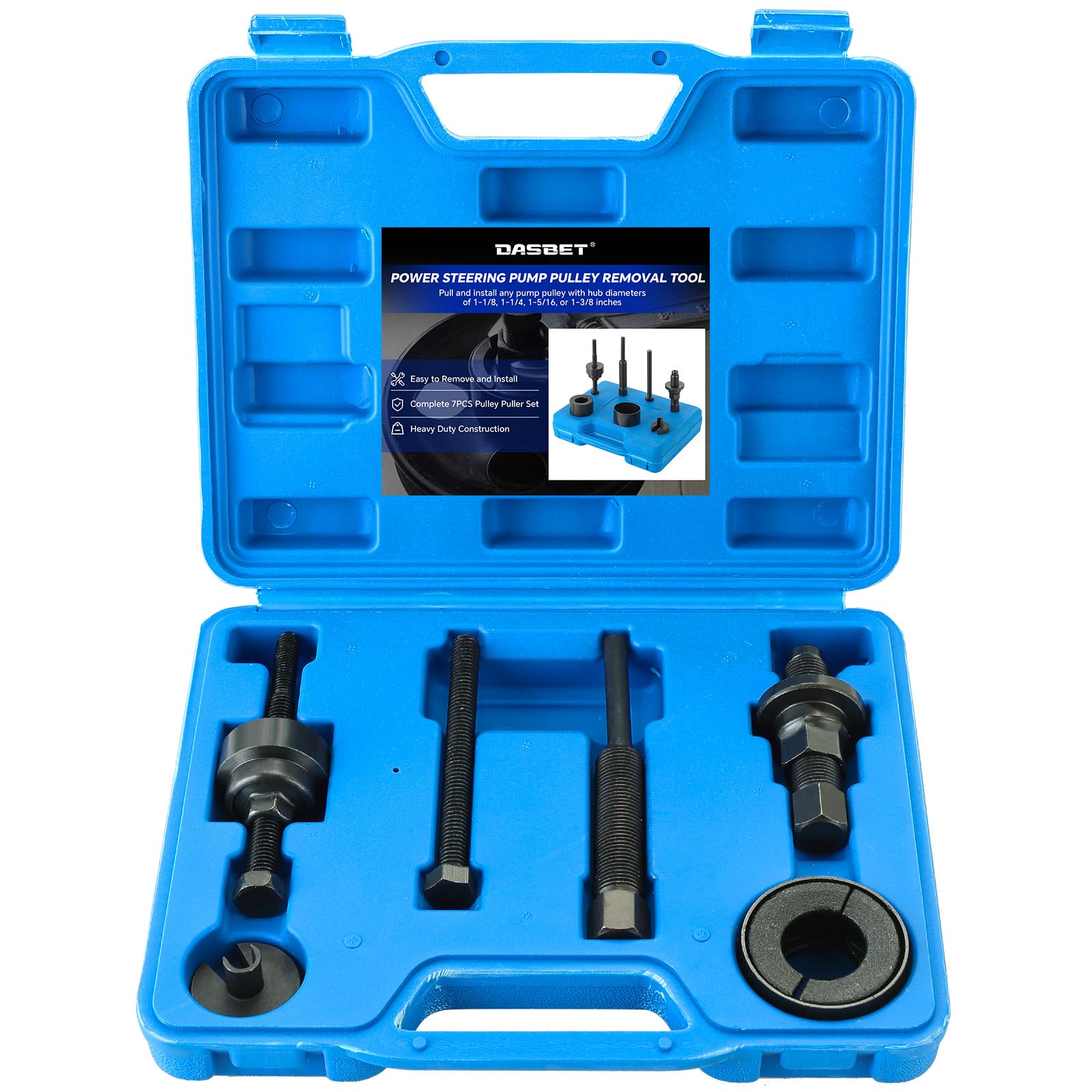 DASBET Power Steering Pump Pulley Removal Tool, Power Steering Pump ...