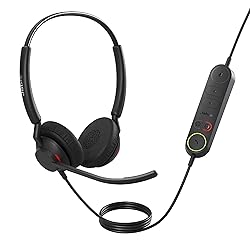 Jabra Engage 40 Wired Stereo Headset with Inline