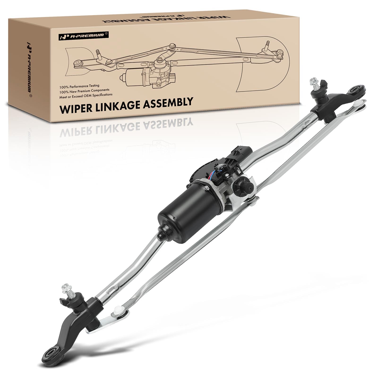 Jeep Wiper Linkage A-Premium Wiper Transmission Linkage For Jeep Wrangler 2007-2016 - Replace 55077859AC Front Wiper Transmission
