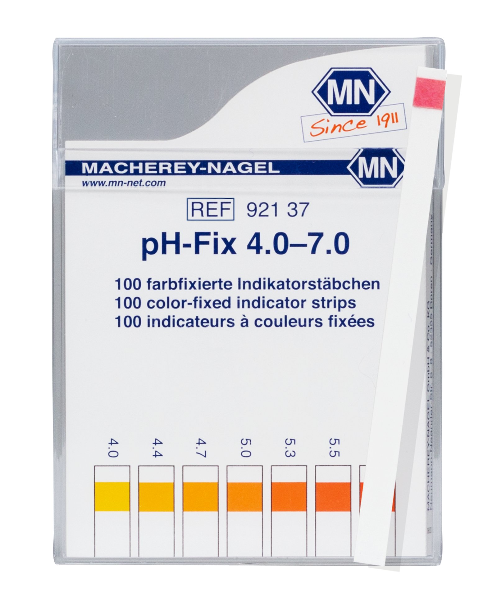Camlab 1200966 pH-Fix indicator stick, pH 4.0-7.0, 6 mm x 85 mm (Pack of 100)
