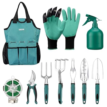 Urceri Gartenwerkzeug Set 10 Teiliges Gartengerate Aus Edelstahl