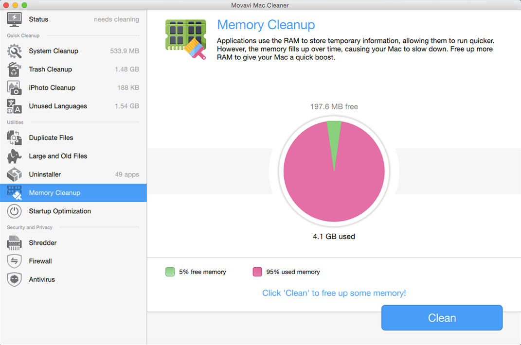 Movavi Mac Cleaner 2 Personal Edition [Download] - Thumbnail 4