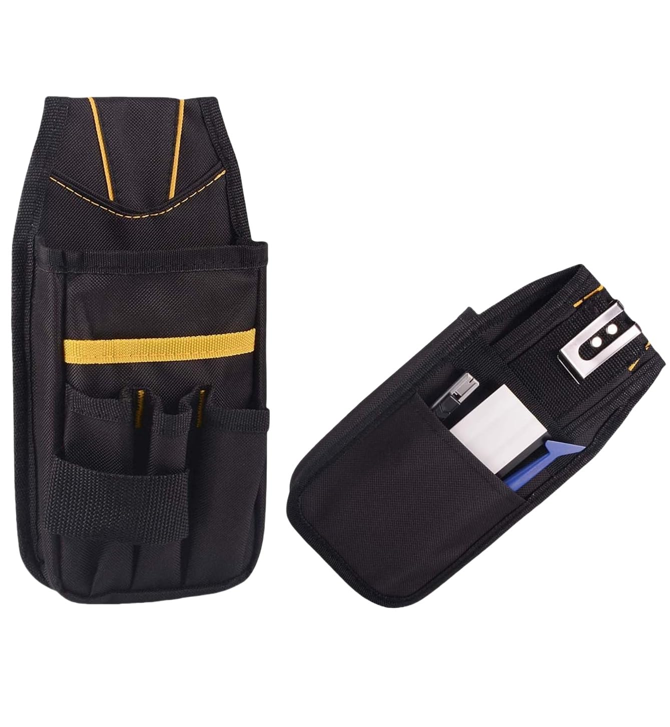 Tool Belt Bag Oxford Waterproof Pocket Pouch with Clip for DIY Electricians Carpenters Joiner Builders Window Tint Tools