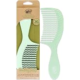 Wet Brush Go Green Tea Tree Oil Infused Treatment Comb - Wide Tooth Hair Detangler with WaveTooth Design that Gently and Glides Through Tangles - No Split Ends and No Damage