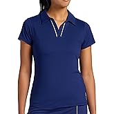 Head Womens Breakpoint Piping Polo, Slim Fit, Stretch Midweight Material, Moisture-Wicking