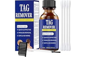 Zxleeyh Fast-Acting Skin Tag Remover for Body and Neck - Natural, Mild Acid Formula, Use a Brush applicator Skin tag Remover Precisely and painlessly and Quickly.Safe for Sensitive skin30ML