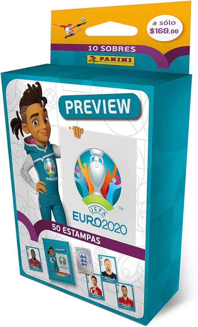 Panini 2601-038 Euro 2020 Stickers - Blister 6 Sobres: Amazon.es: Juguetes y juegos
