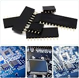 GIAK 130pcs 2.54mm Pin Header Male Female Breakaway PCB 40Pin Arduino Prototype view 5