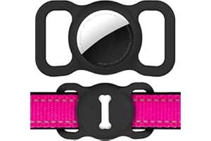 for Air Tag Cases Compatible with AirTag,Protective DLENP Cat Dog Collar for Airtags Holder,Silicone GPS Tracking Accessories
