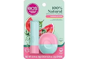 eos FlavorLab Lip Balm Stick and Sphere, Watermelon Frosé, Natural Shea Lip Products, 2 Count(Pack of 1)