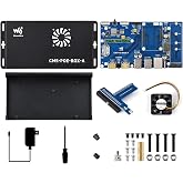 Waveshare Compute Module 5 IO Board+Case, Compatible with All Variants of Raspberry Pi CM5, with PoE Feature, Bundle with Board+ Case+Power Supply