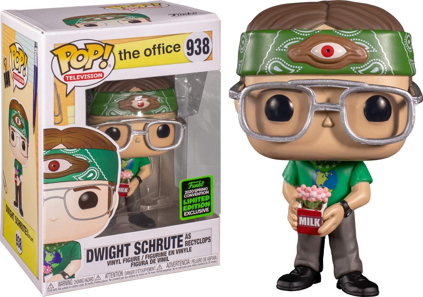POP 2020 ECCC Shared Exclusive 938 Dwight as Recyclops, Camouflage - Image 3