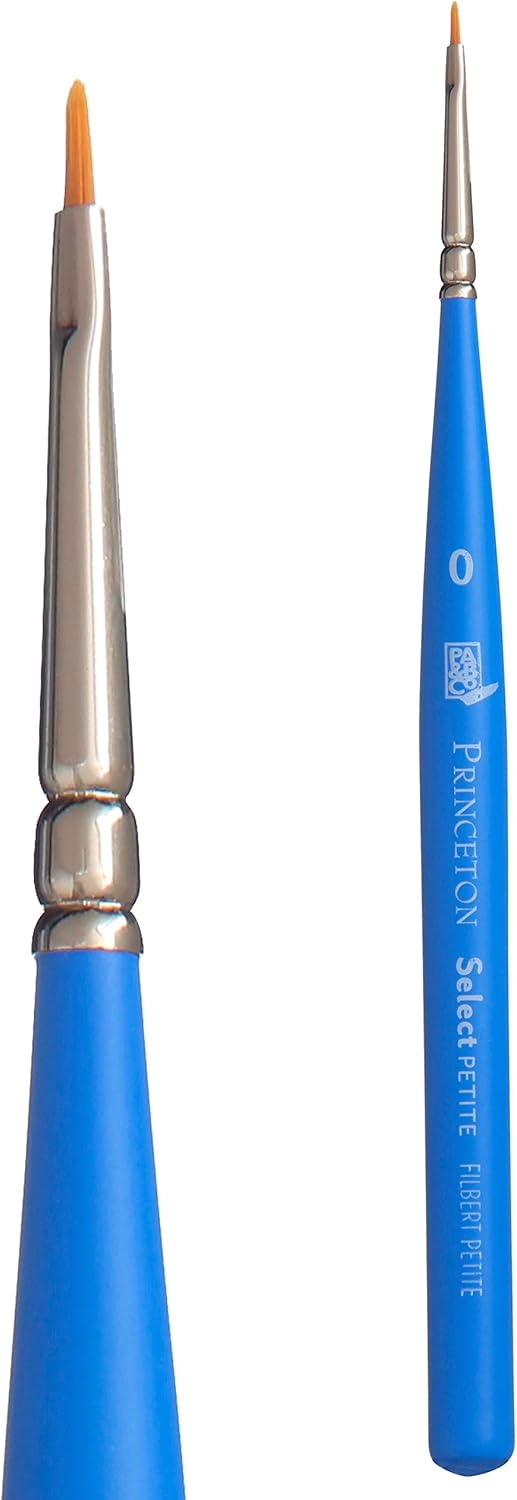 Princeton Select Artiste, Series 3750, Paint Brush for Acrylic, Watercolor and Oil, Filbert, 0