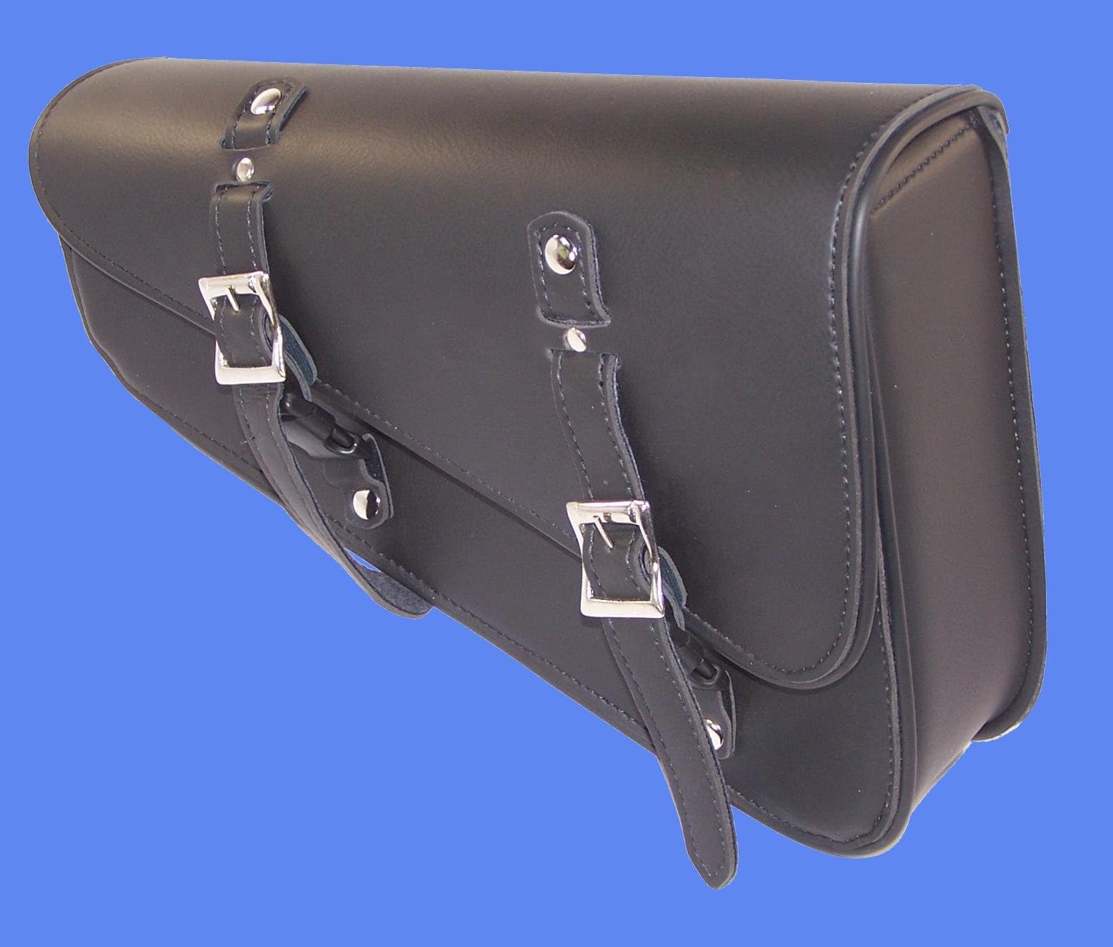 MOTORCYCLE Leather Solo Bag Swingarm SIDE Bag For Bobber Chopper Harley Custom