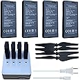 4X Tello Batteries & AC Charger & 4X Propeller for DJI Tello Drone RC Quadcopter