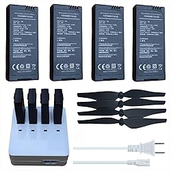 4X Tello Batteries & AC Charger & 4X Propeller for