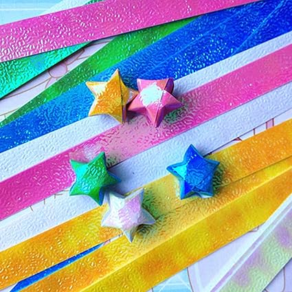 Amazoncom 90pcs Cute Folding Kit Lucky Origami Heart Diy