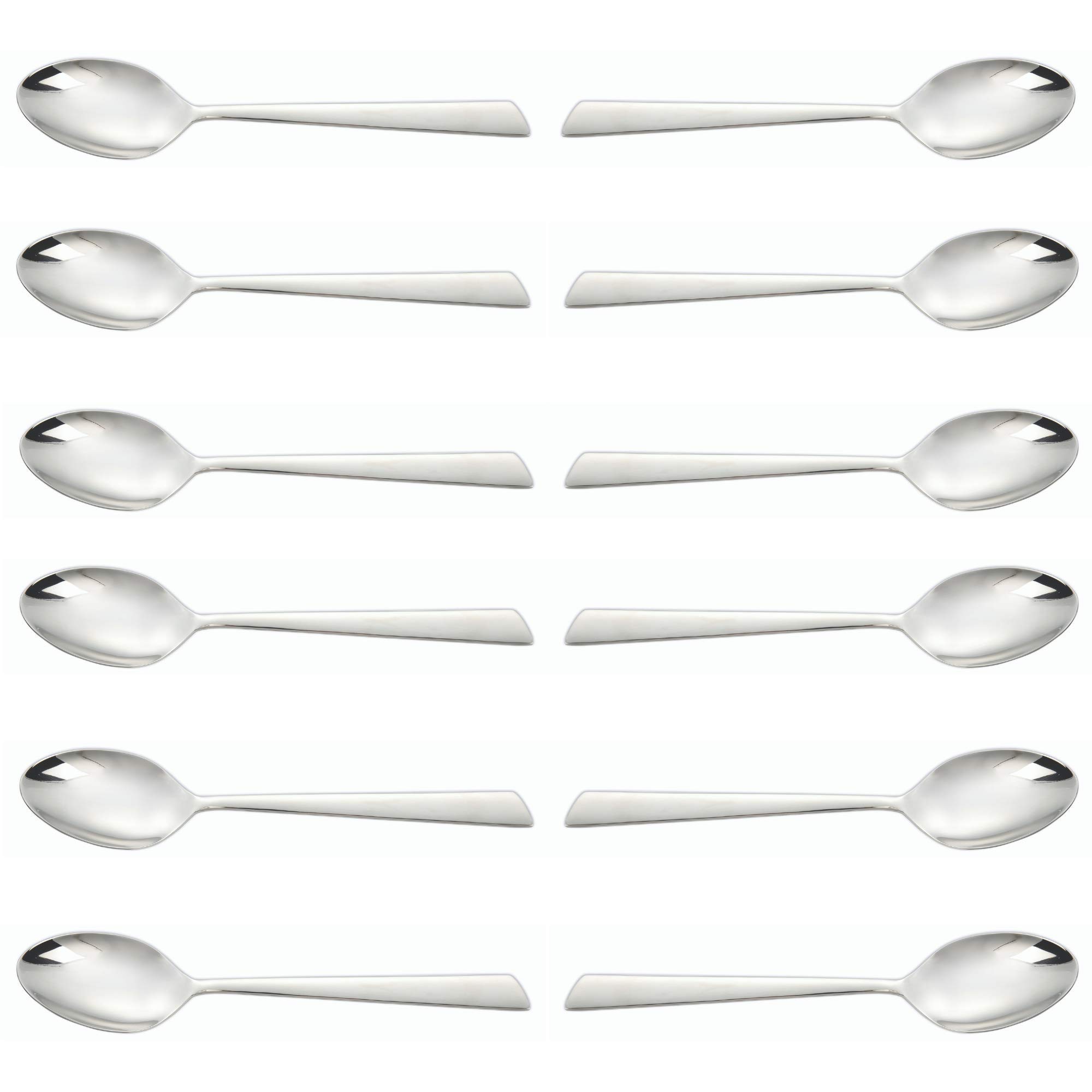 Arcos Series Toscana - Box 12 Pieces Table Spoon - Monoblock of one Piece Stainless Steel 18/10 and 200 mm (7.87 Inch) Silver Colour (12 Piece)