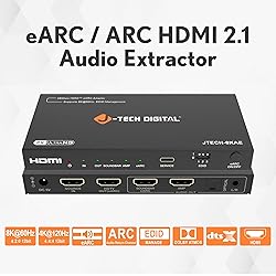 J-Tech Digital 8K HDMI Audio Extractor with eARC