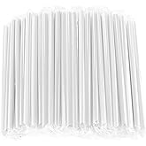 MYJIE 100 Pcs Clear Boba Straws Smoothie Straws,Individually Wrapped Disposable Plastic Jumbo Large Wide-mouthed Milkshake Drinking Straws(0.43" Diameter and 9.45" long)