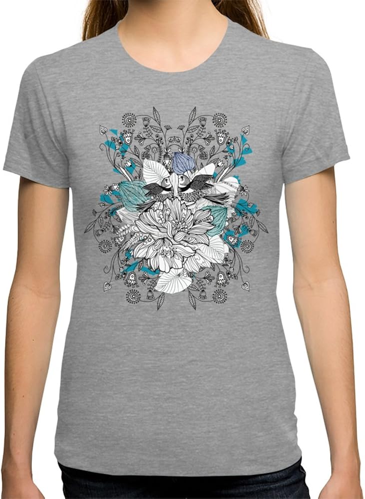 Society6 Women's Nature Takes Over TShirt XLarge Trigrey at Amazon