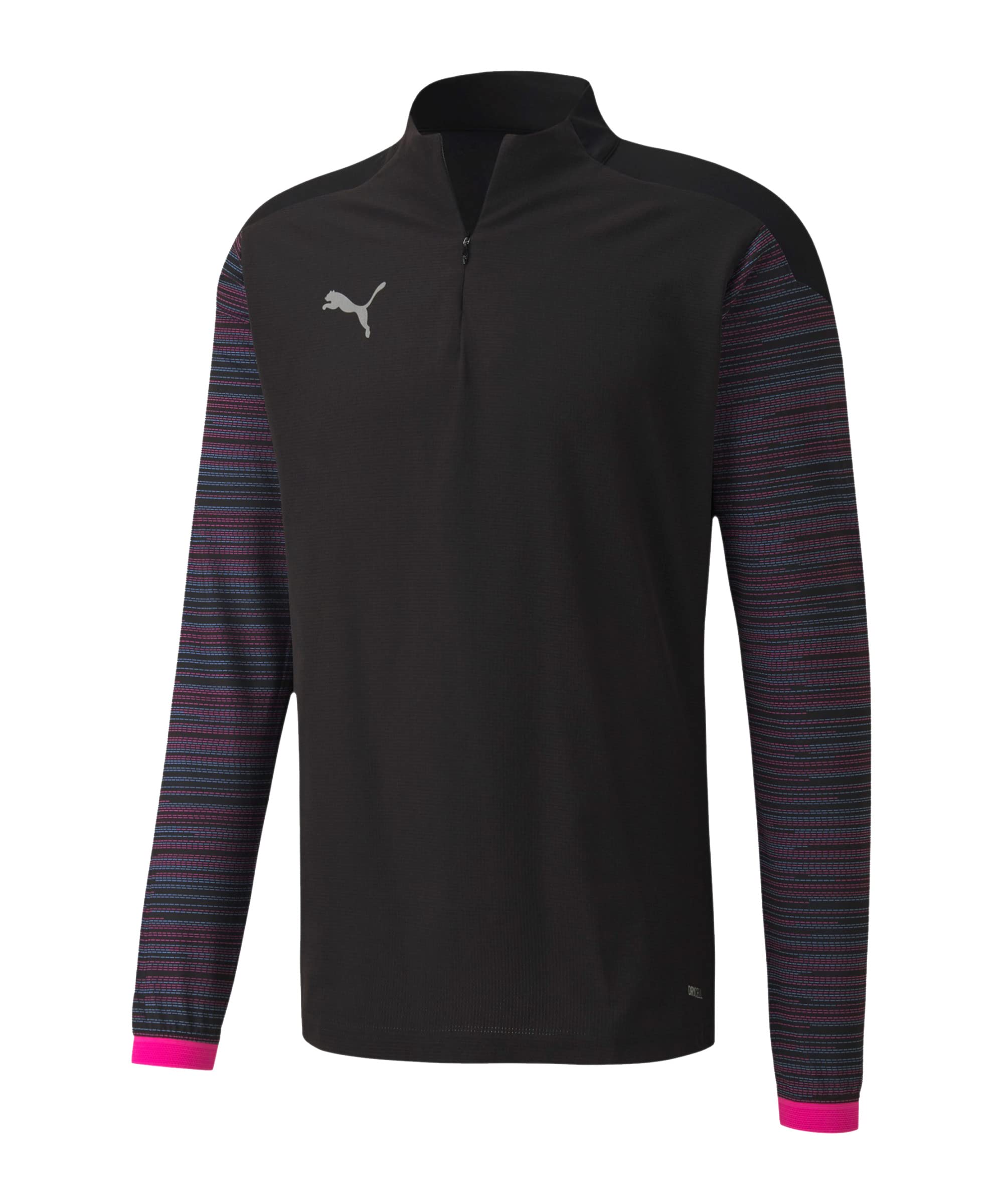 Puma ftblNXT 1/4 Zip Sweater - Puma Black/Luminous Pink, Small